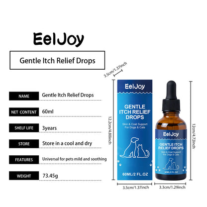 Pet Skin Care Drops Nourishing Fur Relieve Itching & Discomfort Reduce Scratching Moisturizing Gentle Pet Skin Soothing Liquid