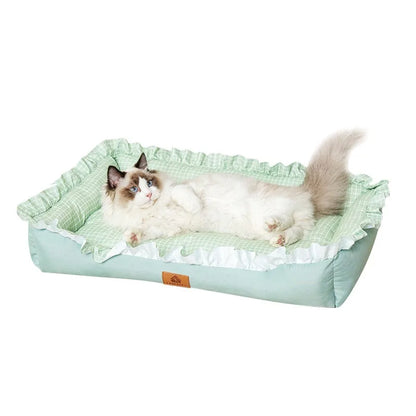 Pet Bed Sofa Summer for Small Medium Dogs Cats Fashion Design Washable Soft Dog Mats for Indoor Outdoor Pet Sleeping Supplies