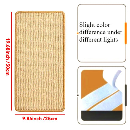 Sturdy Vertical Cat Scratching Pad Beige with Hanging Ball, Space-saving Indoor Anti-scratch Sofa Protector Pet Cat Mat