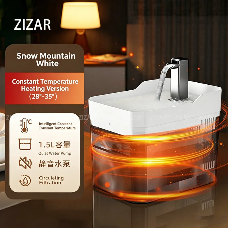 Pet Drinking Fountain Automatic Cat Water Fountain Smart Pet Water Dispenser for Dog Cat Constant Temperature Drinking Supply