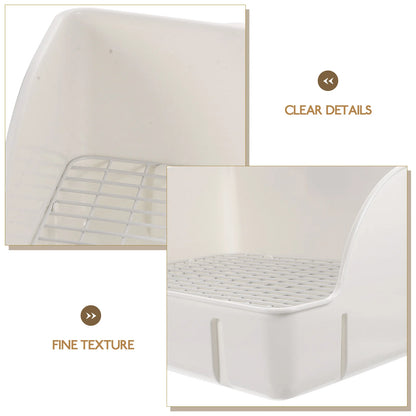 Large Size Rabbit Litter Box Cage Toilet For Bunny Hamster Trainer Potty Pet Bedding Lining Supplies Plastic Guinea Pig Products