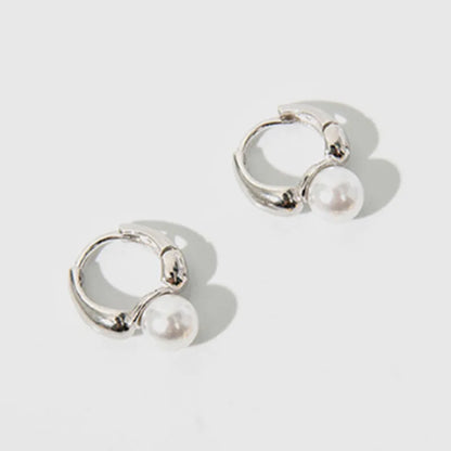 925 Sterling Silver Pearl Stud Earrings for Women | Elegant Wedding Jewelry Gift