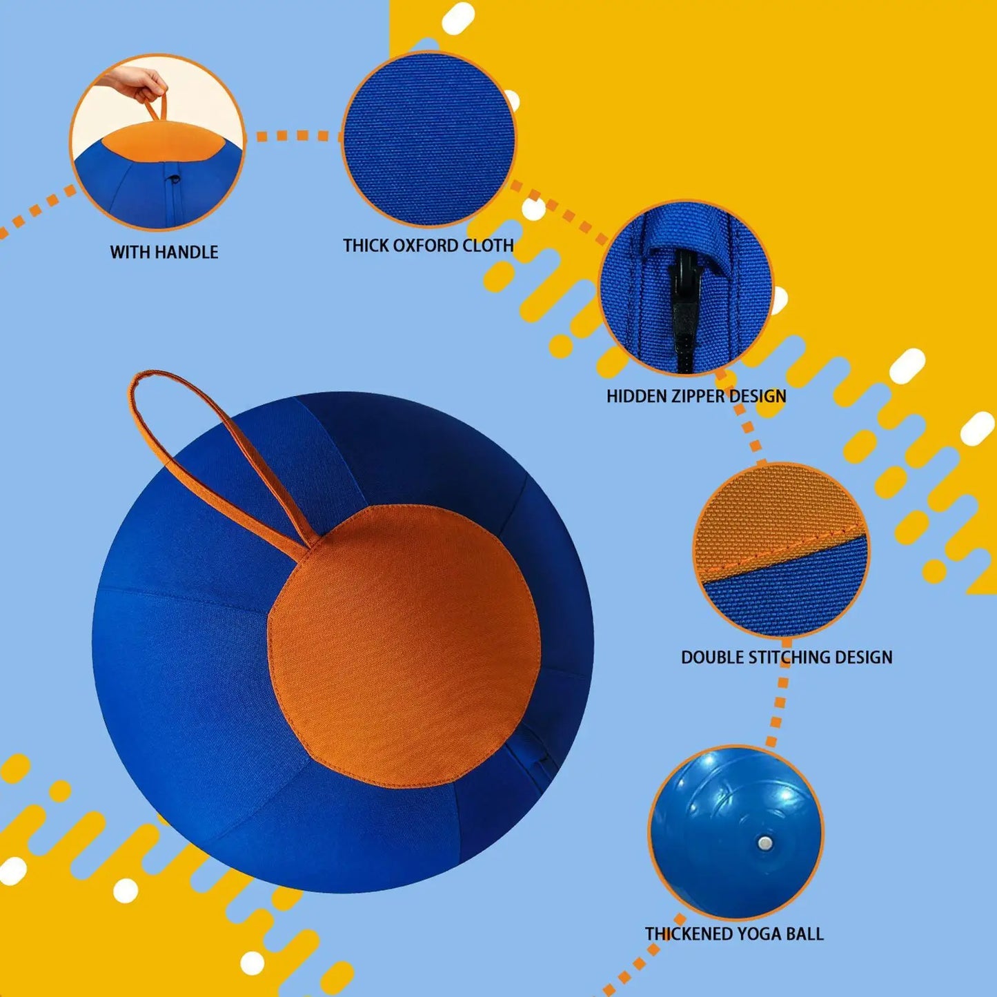 Large Dog Ball Interactive Moving Toys Pet Supplies Herding Ball for Dogs Breed for Puppy Small Medium Large Breed Keep Busy