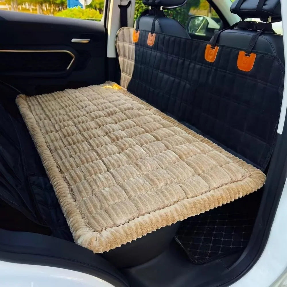 New Durable High Quality Multi-Purpose Backseat Pet Bed Mat  Thick Breathable Plaid Dog Bed Washable Dog Car Seat Cover
