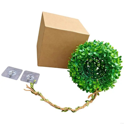 Realistic Artificial Grass Ball With Shelter Cave For Reptiles Terrarium Decoration And Bird Nest Habitat Tanks Landsacpe KXRE