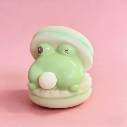 Funny Frog Spitting Bubble Stress Toy | Cute Desk Squeeze