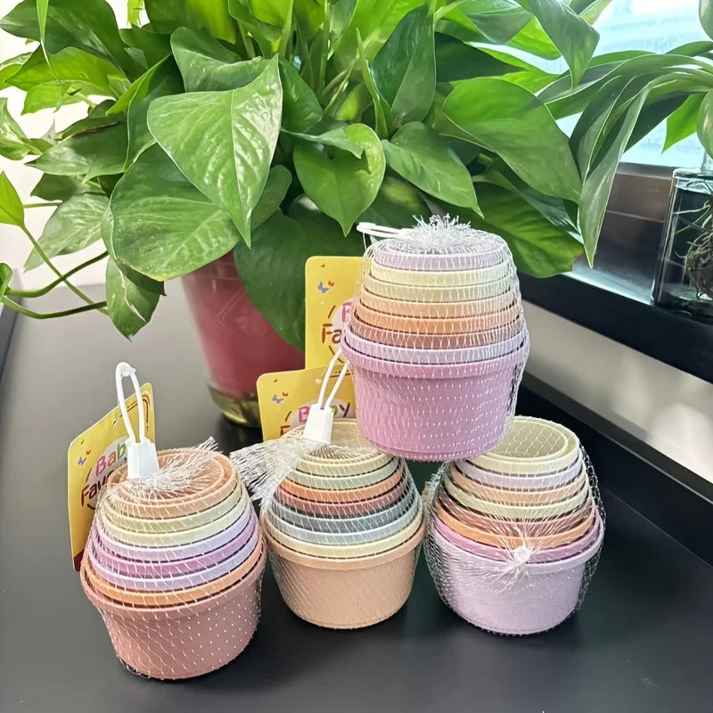 Bunny Stacking Cups Toy Rabbits Multi-colored Reusable Small Animals Puzzle Toys For Hiding Food Playing Small Animals Pet Toys