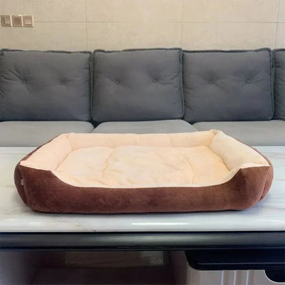Large Calming Pet House Donut Bed - Long Plush Deep Sleep Warm Cushion for Small Dogs, Puppy Chihuahua & Cat Mat