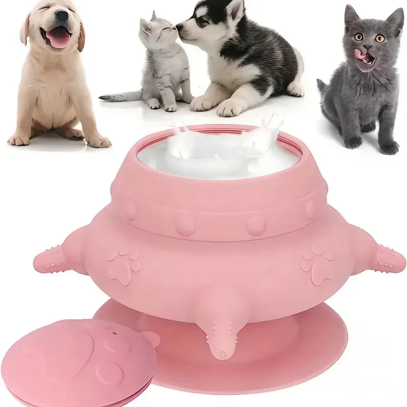 Pet Pacifier Feeder Pet Silicone Breast Feeder Multifunctional Puppy Feeding Bottles Food Storage Container for Kitten Dog Cat