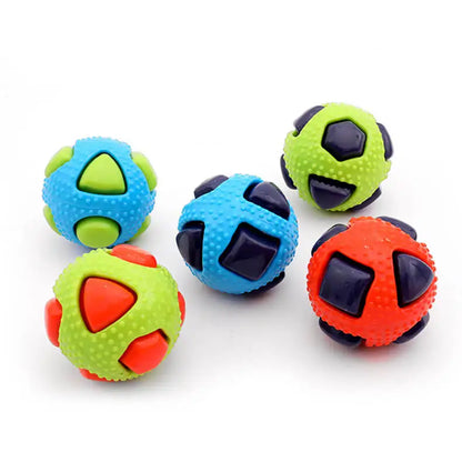 Pet TPR Toy Ball Interaction Pets Relieving Boredom Bite Resistance Small Medium-sized Dog Grinding Sleeping Venting Ball Flash