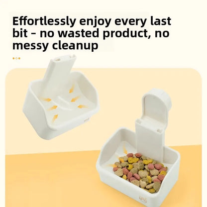 Large-capacity Rabbit Food Bowl with Secure Base Durable and Bite-resistant