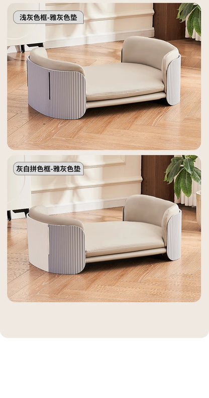 The kennel can be disassembled and washed, the pet sofa is universal cat kennel dog bed for all seasons
