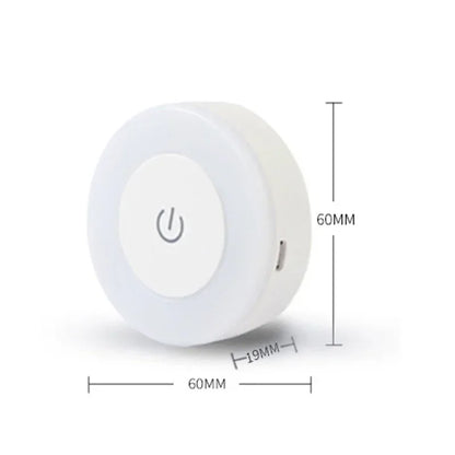 Magnetic Round Book Light | Portable LED Desk Lamp with Touch Sensor
