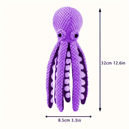 Pet Octopus Dog Toy,Indestructible Dog Toys for Aggressive Chewers,Squeaky Interactive Dogs Anxiety Toy for Small and Large Dogs