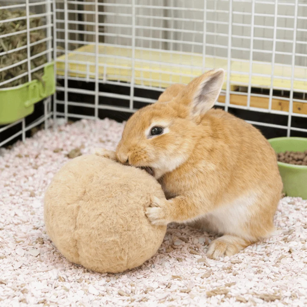 Bite Resistant Rabbit Soothing Ball Simulated Rabbit Buttocks Plush Pet Chewable Ball Comfortable Soft Rabbit Venting Ball