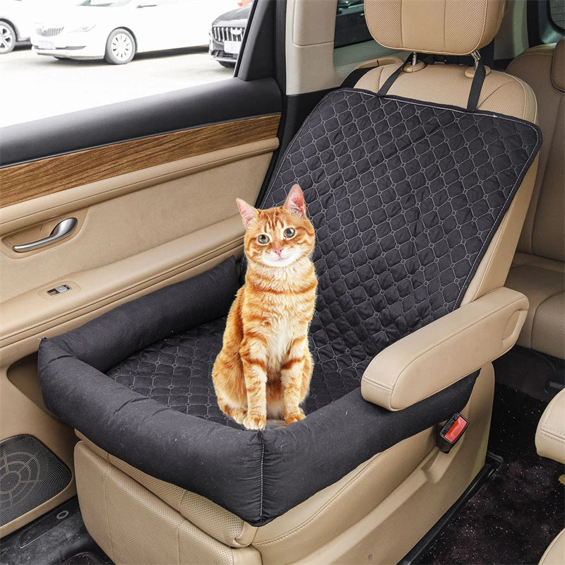 Dog Cat Pets Car Seat Cushion Outdoor Travel Hanging Bag Quilted Seat Pet Bed Car Nest Mat Comfortable Universal Car Accessories