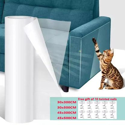 Furniture Scratch Resistant Table Mat Anti Cat Scratch Sofa Sticker PVC Transparent Anti Dog Bite Protective Pad
