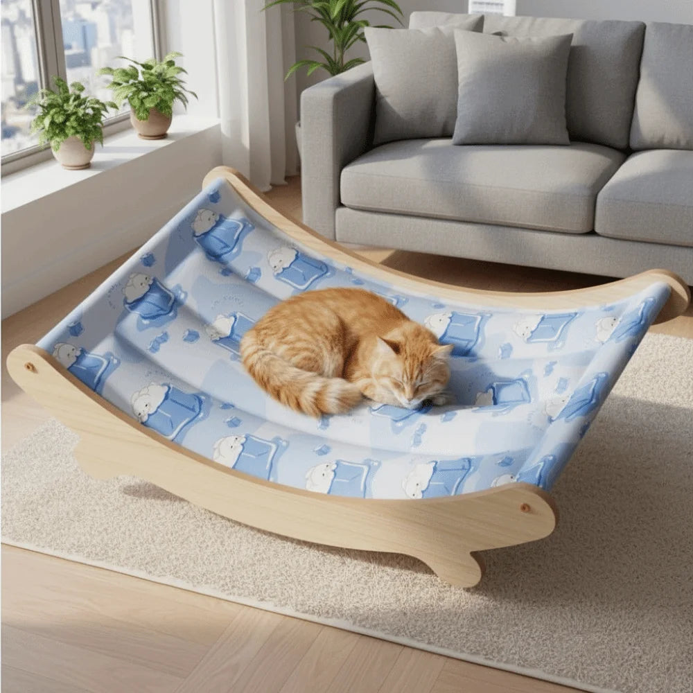 Pet Supplies Detachable Pet Recliner Moisture-proof Comfortable Cat Sofa Bed Waterproof Breathable Summer Cool Nest Living Room