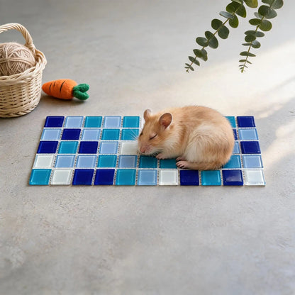 Rabbits Cooling Pad Scratch Resistant Pet Sleeping Cushion Hamster Cooling Mat For Dwarf Bunny Ferrets Squirrel Hedgehog