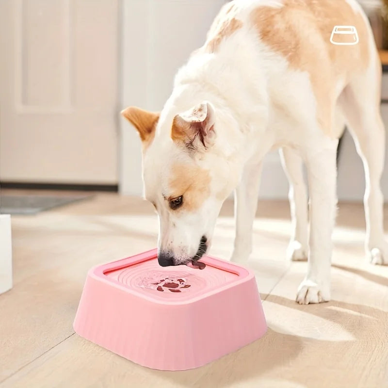 Pet Floating Water Bowl Splash-proof Food-grade PP Material Large Capacity Water Storage Neck-protecting  Floa Plastic Dog Bowl