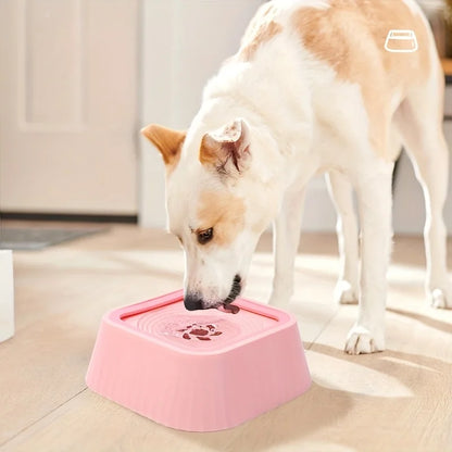 Pet Floating Water Bowl Splash-proof Food-grade PP Material Large Capacity Water Storage Neck-protecting  Floa Plastic Dog Bowl