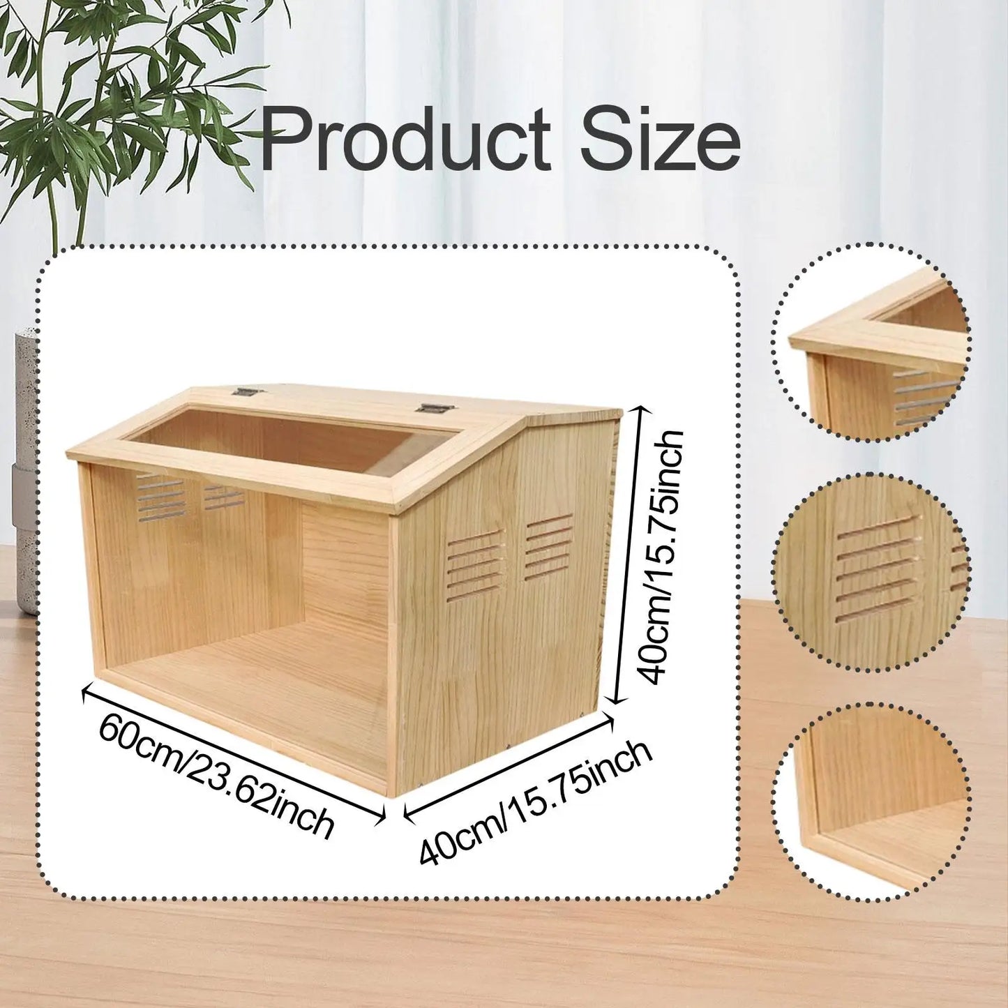 Chick Brooder Box House Clear Small Animals Habitat Pet Habitat for Quail Coop Poultry Breeding Box Animal Playpen Supplies