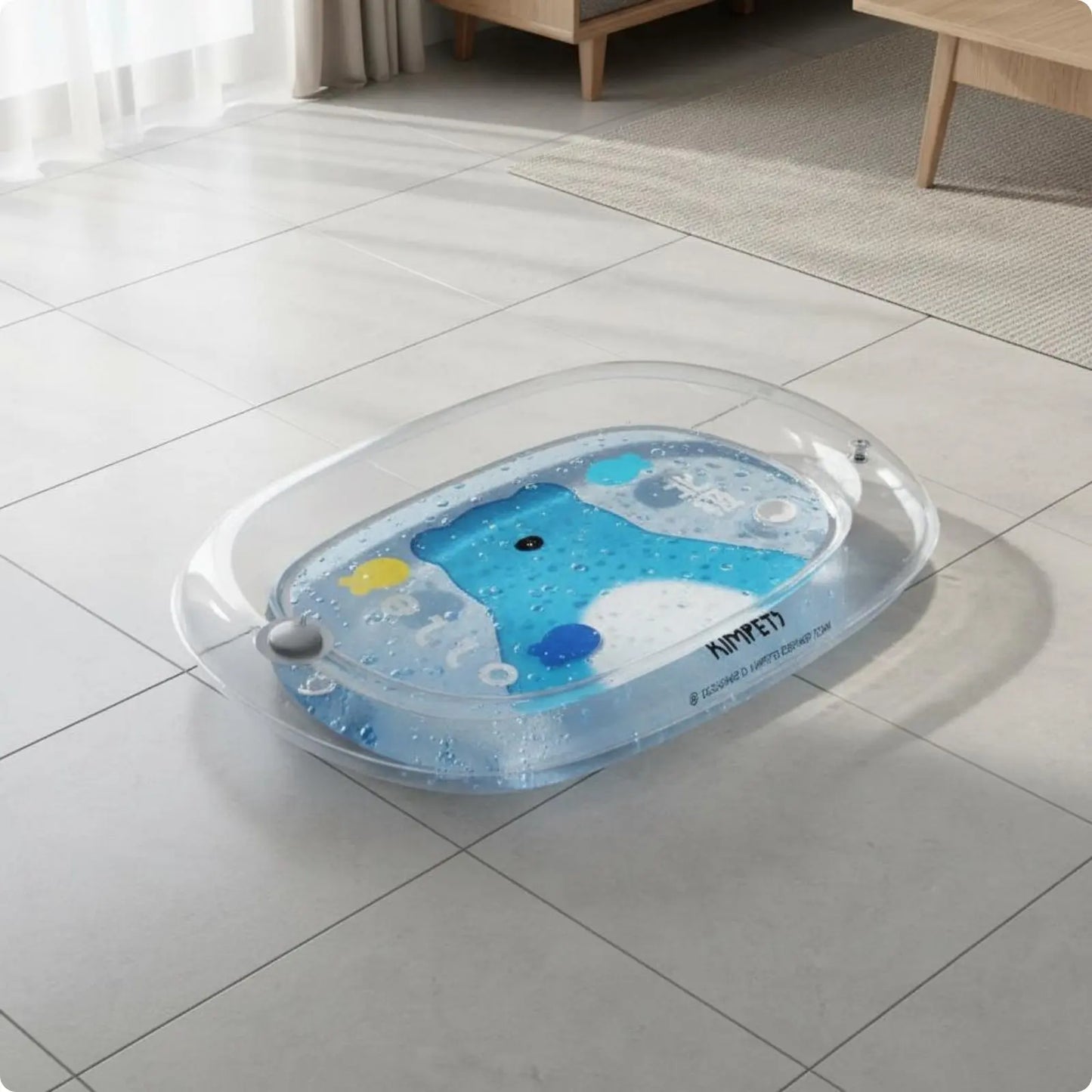 Pet Water Bed Scratch Resistant Inflatable Cooling Pad Water Cooling Pad Thick PVC Pet Play Mat Foldable for Summer