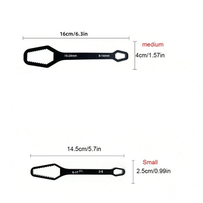 Adjustable Self-Tightening Double Head Wrench | Multi-Functional Tool for Cars, Bicycles, and Homes
