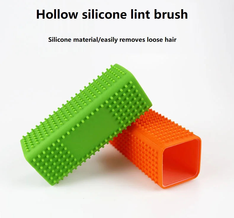 Pet Hair Removal Brush Pet Silicone Hollow Rubber Cleaning Brush Supplies Animal Brush Dog Cat Hair Removal Effective Pet Hair