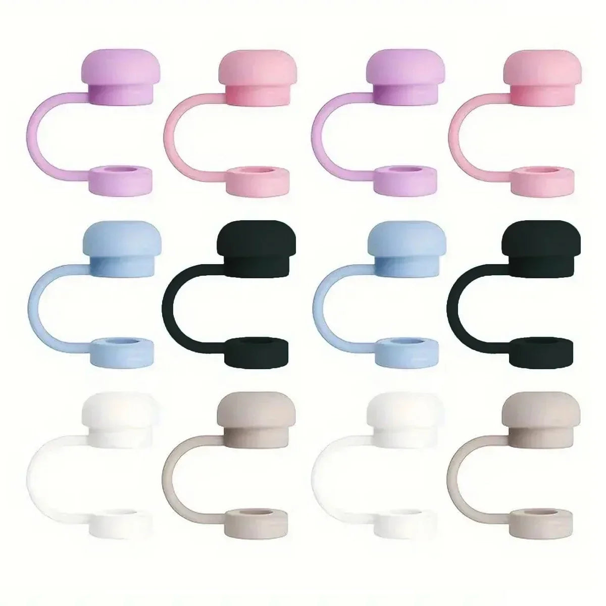 Stanley Straw Cap Set | Silicone Dustproof Straw Cover for 10mm Round Straws