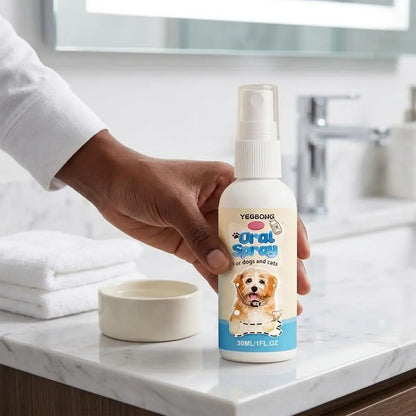 Pet Oral Hygiene Spray,Teeth Cleaning Spray & Breath Freshener, Helps Reduce Plaque and Tartar, Support Healthy Gums for Pets