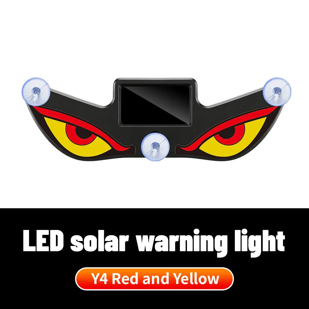 Solar Demon's Eye Car Dynamic LED Light | No Wiring Moving Eyes Car Decoration