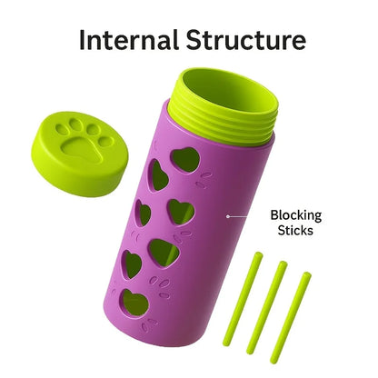 Interactive Dog Bite Resistant Pet Leaking Food Dog Paw Pattern Plastic Slow Feeder Teeth Grinding Puppy Puzzle Pet Training