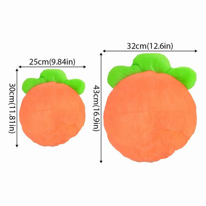 Washable Pet Bed Mat, Washable Cat Cushion, Soft Warm Carrot Shaped Cat Cushion with High Elastic for Small Medium Pets Sleeping