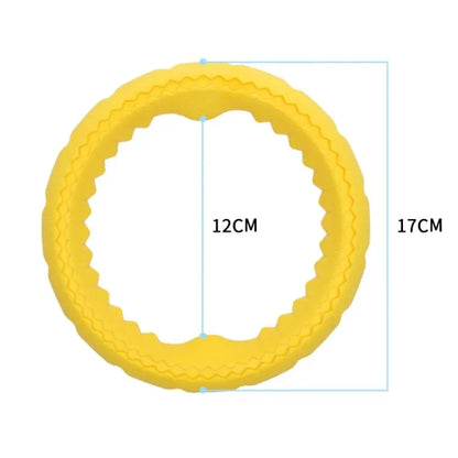 Dog Ring Toys Durable Chewing Flying Floating Training Tools Fetch Throwing Interactive Toys For Small Medium Large Dogs