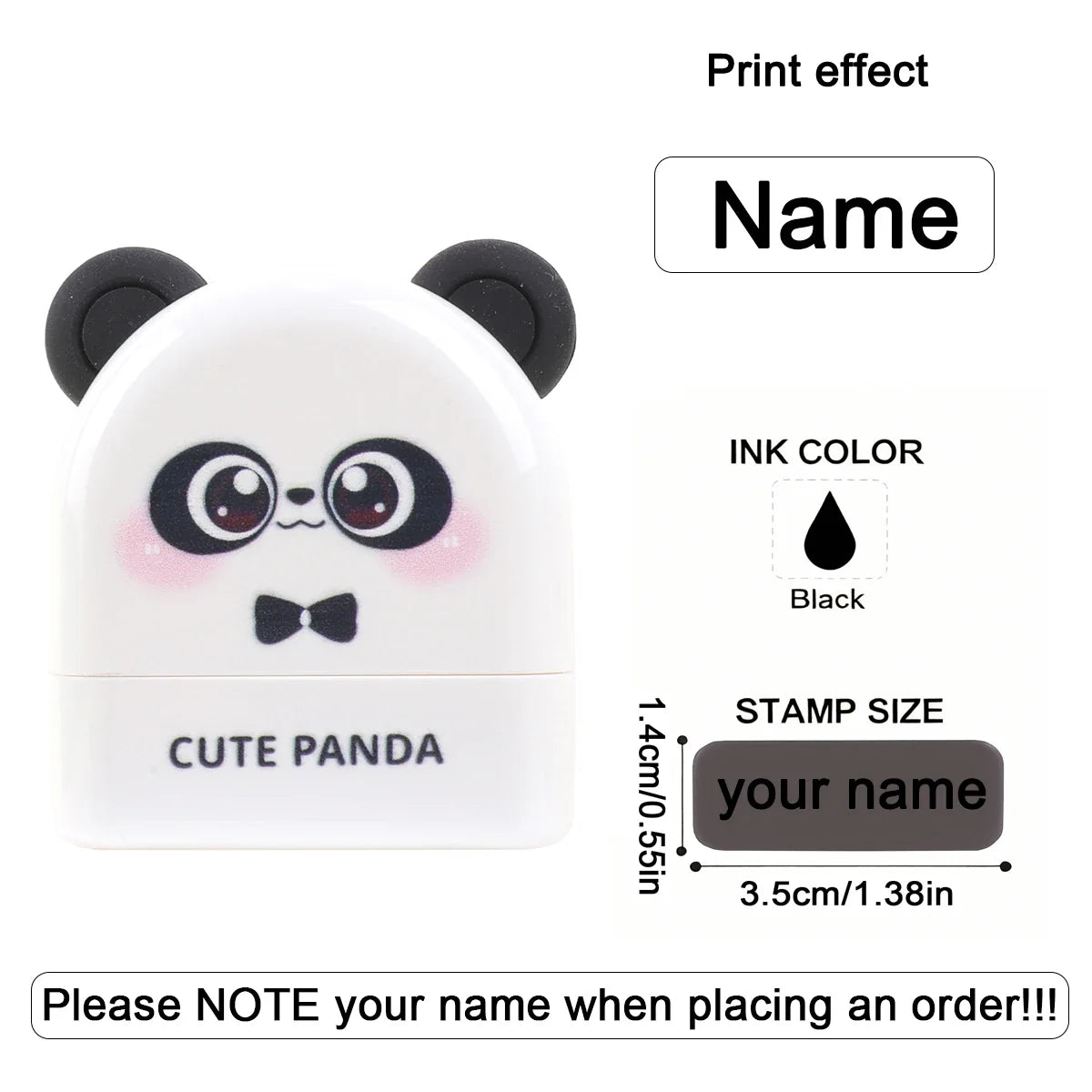 Personalized Animal Name Stamp | Custom Waterproof Clothing Label for Kids