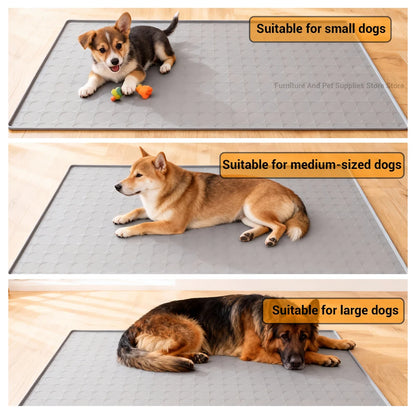 Pet Placemat Nonspill Easy to Clean Foldable Cat and Dog Feeding Mat Silicone Non-slip Waterproof Pet Mat