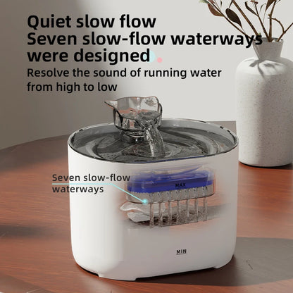 Pet Automatic Cat Water Fountain with Filters Ultra Silent USB Electric Water Pump Pet Drinking Water Dispenser for Cats Dogs
