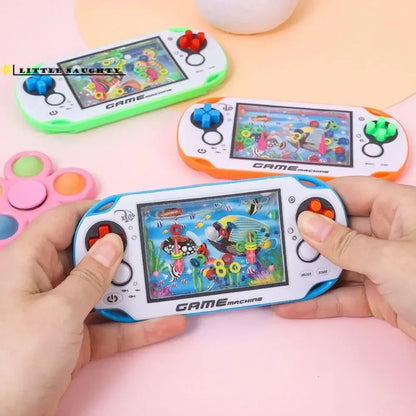 Water Ring Game Machine | Retro Handheld Squeeze Toy for Kids