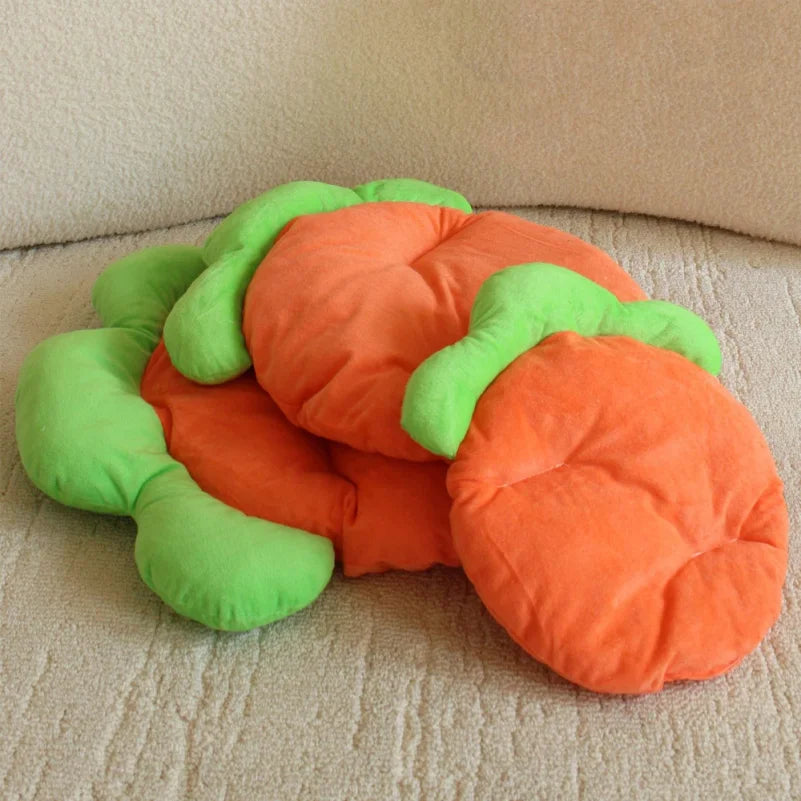 1PC Warm Carrot Shaped Rabbit Mat Soft Breathable Cute Sofa Mat for Pet Small Animal Hamster Rabbit Puppy Kitty Sleeping Bed Mat