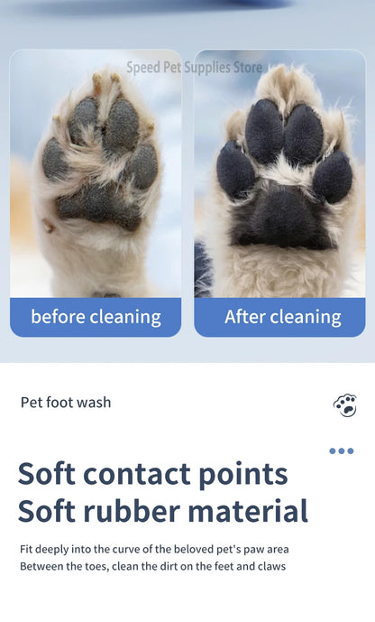 Pet Foot Washing Machine Electric Pet Paw Cleaner Automatic Dog Quick Cleaner Pet Paw Portable Low Noise Waterproof Foot Cup