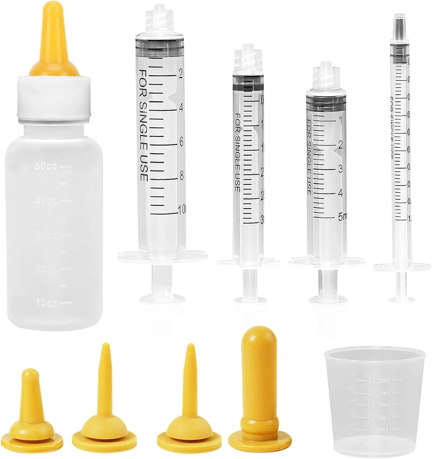 Nursing Bottle Set – Pet Bottle with Nipple – Handmade Feeding Set for Cats and Rabbits