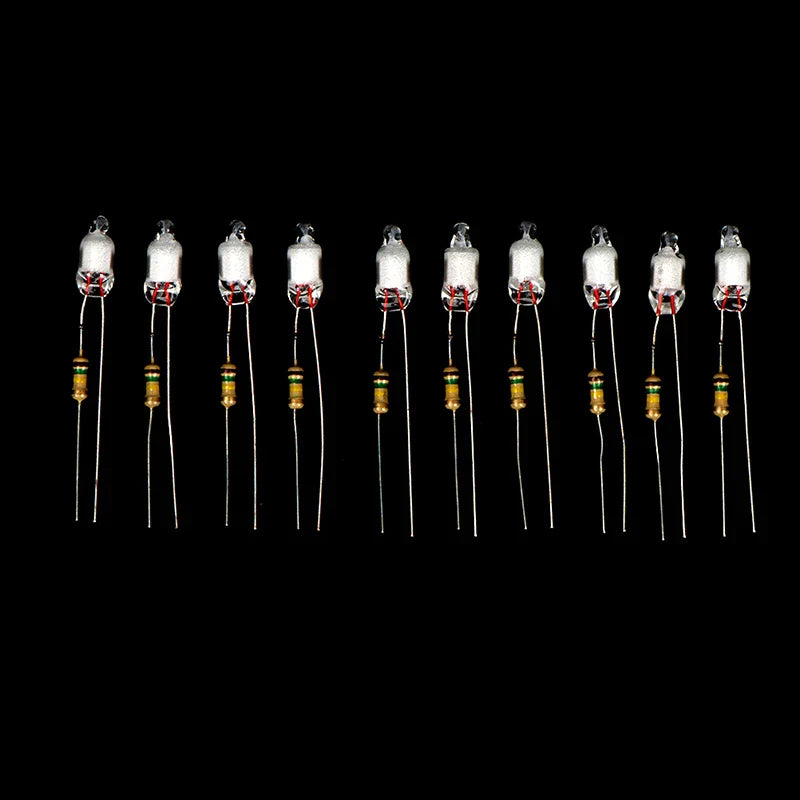 Neon Indicator Light Bulbs 4x10mm 5x13mm 220V | Main Power Pilot Lamp with Resistor