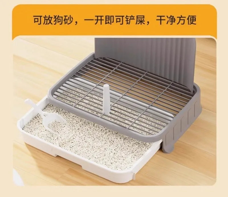 Pet-specific Training Toilet Indoor Pet Cleaning Products Anti-stepping Plastic Dog Pee Pad Holder Removable Net Reusable Tray