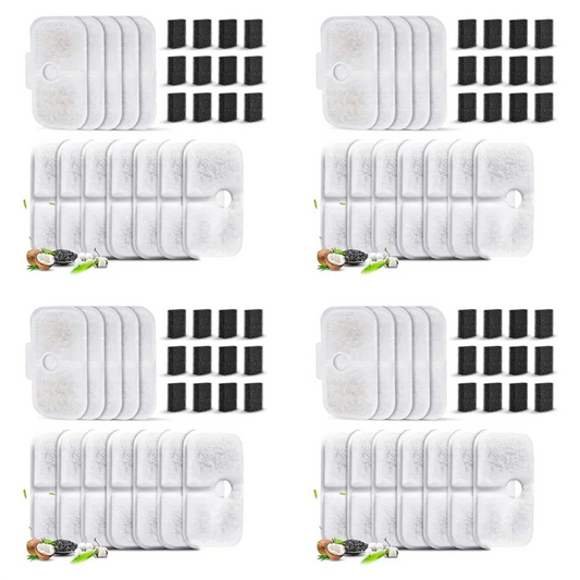 A27F-48X Pet Fountain Filters For PETLIBRO Dockstream Cat Water Fountain PLWF005/PLWF105/PLWF115 (2.5L/84Oz)
