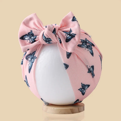 Baby Turban Hats with Prints | Soft Knit Newborn Caps