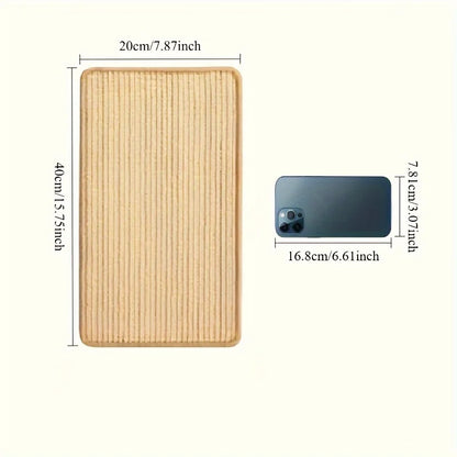 Sturdy Sisal Cat Scratching Board- No Mess, Sofa-Safe Design, Suitable for Exercise and Rest- Perfect Gift for Cats