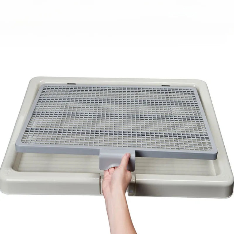 Pet Dogs Pee Training Tray Portable Dog Cleaning Tools Indoor Puppy Tray Toilet Diaper Easy To Clean Grid Like Pet Supplies