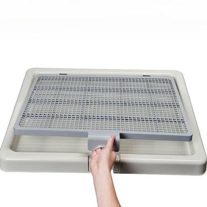 Pet Dogs Pee Training Tray Portable Dog Cleaning Tools Indoor Puppy Tray Toilet Diaper Easy To Clean Grid Like Pet Supplies