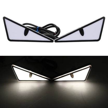 2PCS Car LED Demon Eye Light | Universal Dynamic Strobe Turn Signal Decorative Lights
